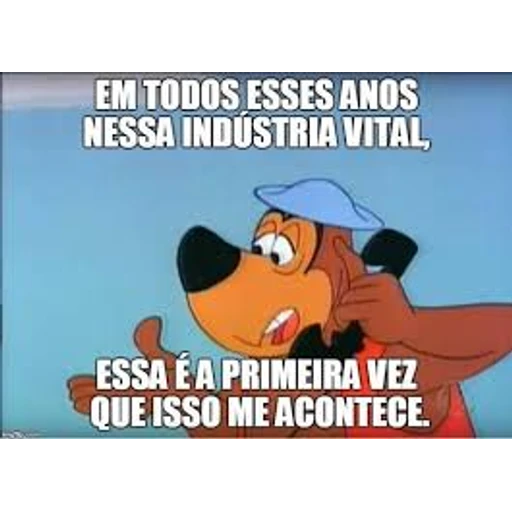 Figurinha: Cachorro em choque