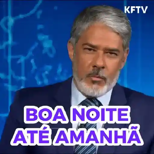 Figurinha: William Bonner: Boa Noite