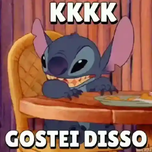 Figurinha: Stitch "Gostei Disso"