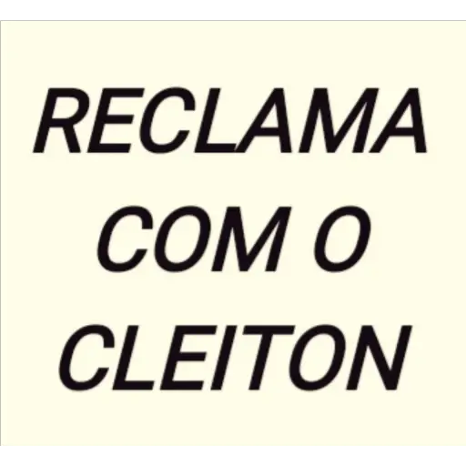 Figurinha: Reclama com o Cleiton