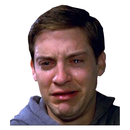 Figurinha: Homem chorando
