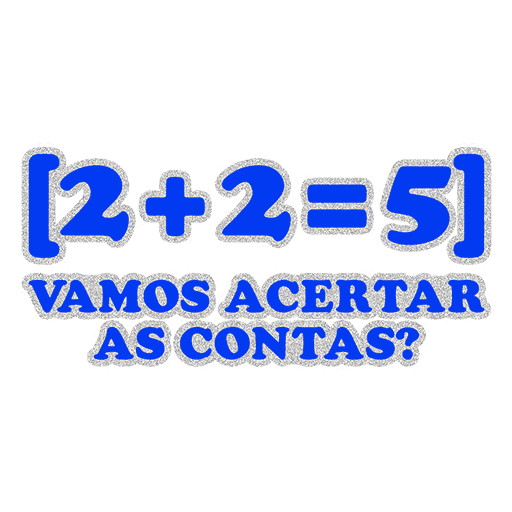 Figurinha: 2+2=5 Vamos Acertar?