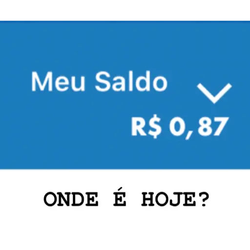 Figurinha: Meu Saldo R$ 0,87