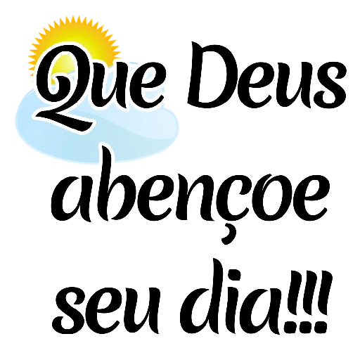 Figurinha: Que Deus abençoe seu dia!!!