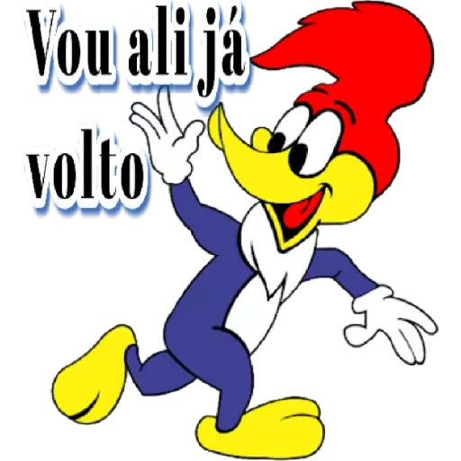 Figurinha: Pica Pau: Vou ali já volto
