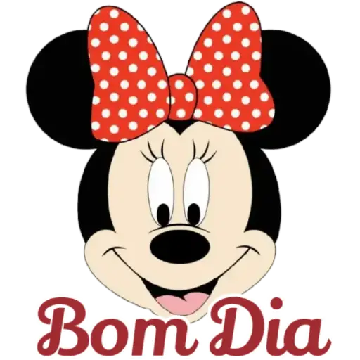 Figurinha: Minnie Bom Dia