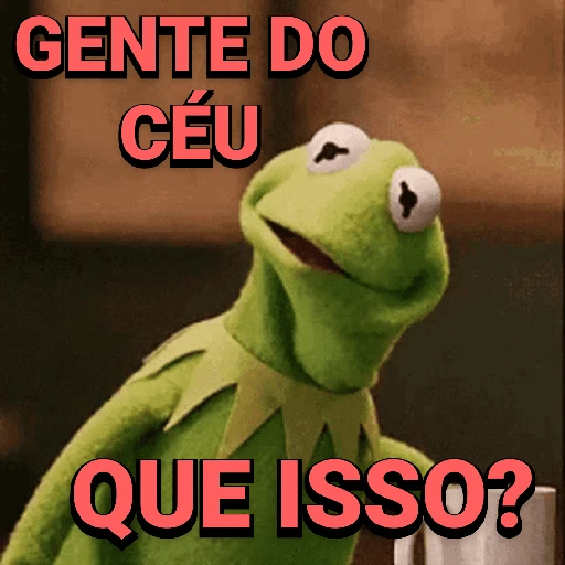 Figurinha: Gente do céu, que isso?