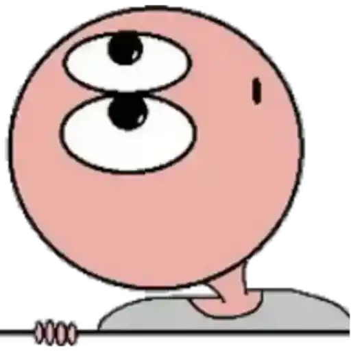 Figurinha: Personagem com três olhos