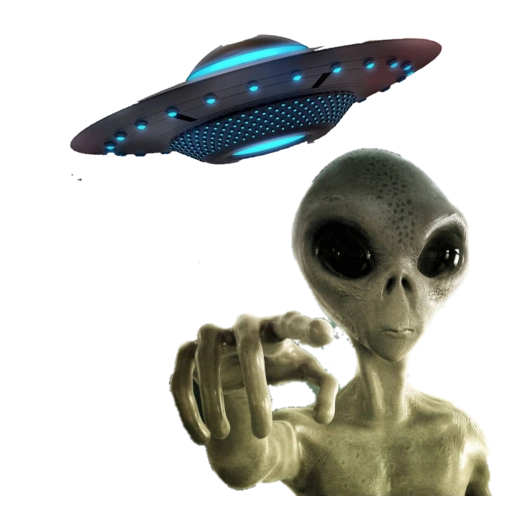 Figurinha: Alienígena e OVNI