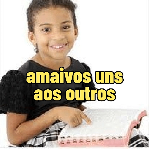 Figurinha: menina com livro