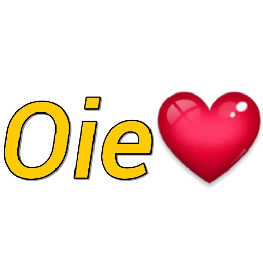 Figurinha: Oie com coração