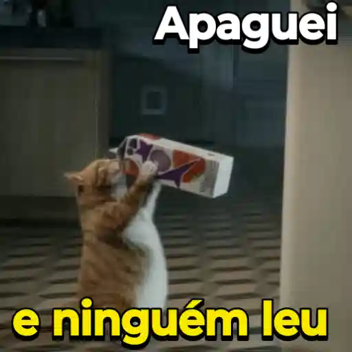 Figurinha: Apaguei e ninguém leu
