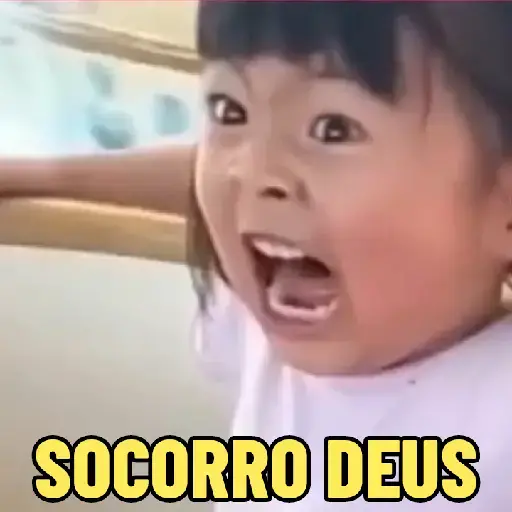 Figurinha: Criança pede socorro