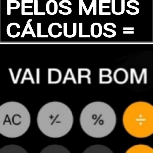Figurinha: Pelos meus cálculos vai dar bom