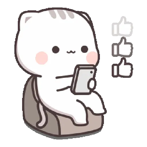 Sticker: Gatito dando likes