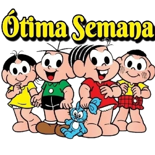 Figurinha: Turma da Mônica ótima semana