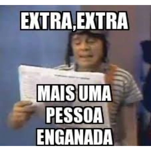 Figurinha: Seu Madruga: Mais uma pessoa enganada