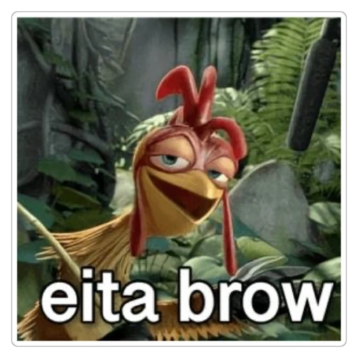 Figurinha: Eita Brow