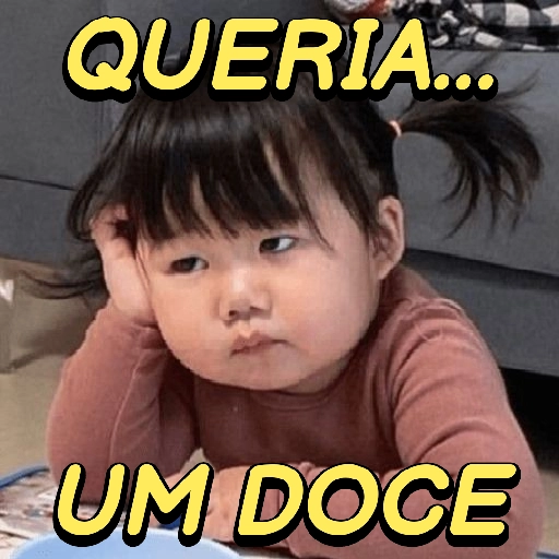 Figurinha: Queria um doce
