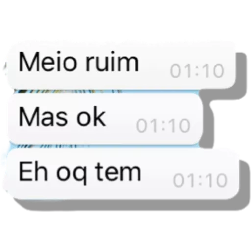 Figurinha: Meio ruim, mas ok