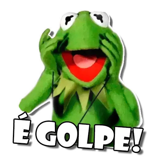 Figurinha: Kermit 'É Golpe!'