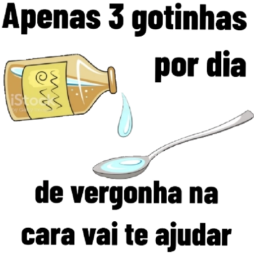 Figurinha: 3 Gotinhas de Vergonha