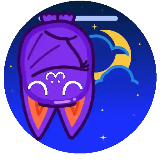Sticker: Murcielaguito Dormilón