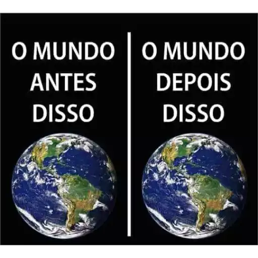 Figurinha: O mundo antes e depois disso