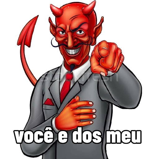 Figurinha: Capiroto de terno te escolhendo