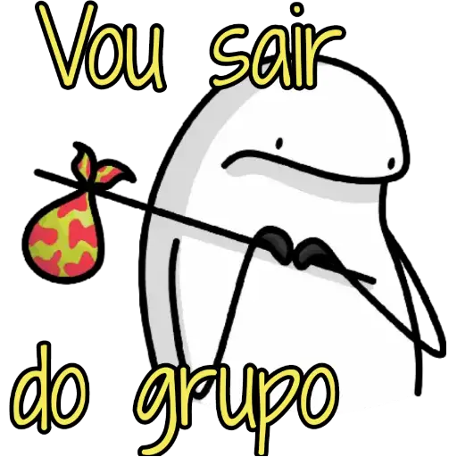 Figurinha: Flork Vou sair do grupo