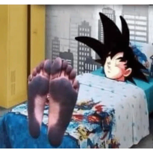 Figurinha: Goku tá cansado