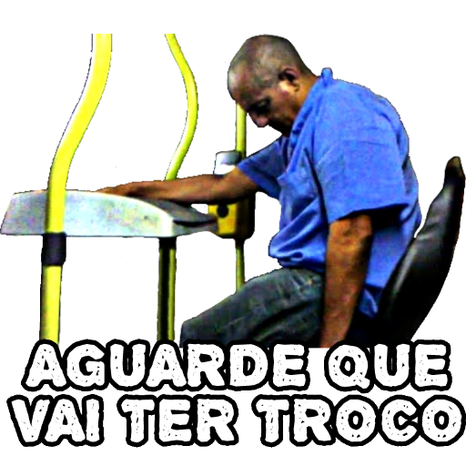 Figurinha: Aguarde que vai ter troco