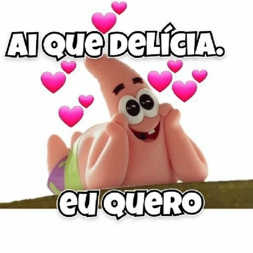 Figurinha: Patrick Estrela Ai que Delícia