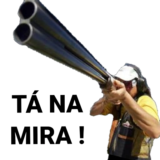 Figurinha: TÁ NA MIRA!