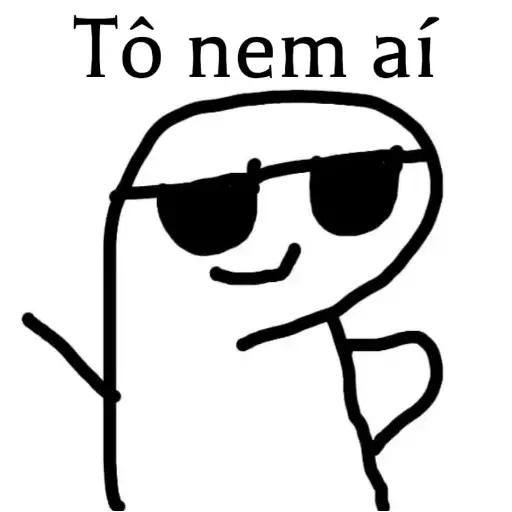 Figurinha: Tô nem aí