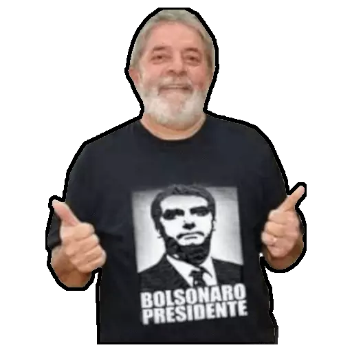 Figurinha: Lula apoia Bolsonaro Presidente