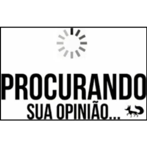 Figurinha: Procurando sua opinião