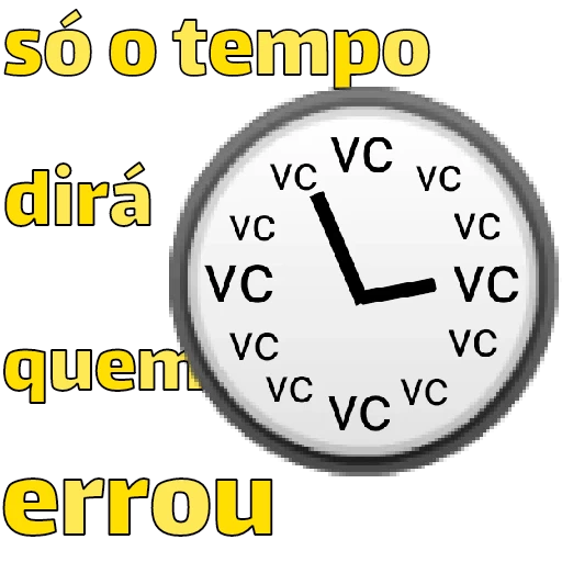 Figurinha: Só o tempo dirá quem errou