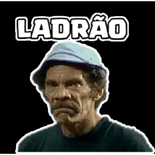 Figurinha: Seu Madruga ladrão