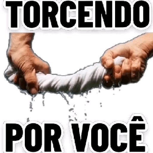 Figurinha: Torcendo por você