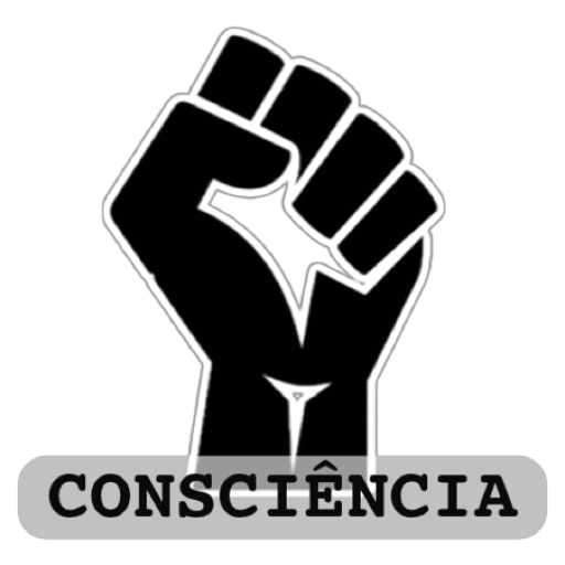 Figurinha: Punho cerrado com a palavra CONSCIÊNCIA