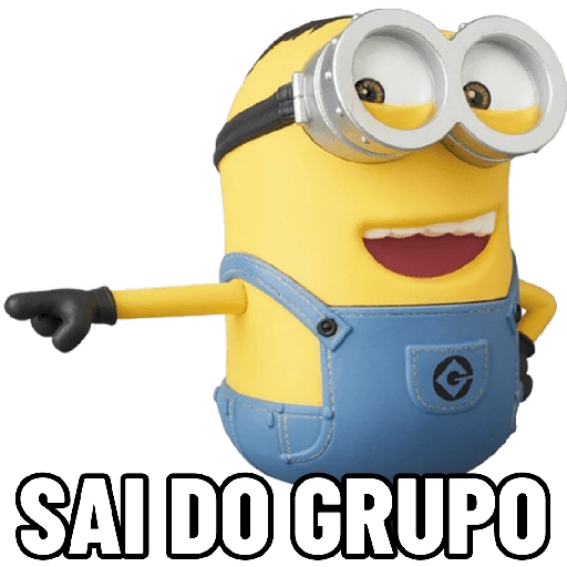 Figurinha: Minion Mandando Sair do Grupo