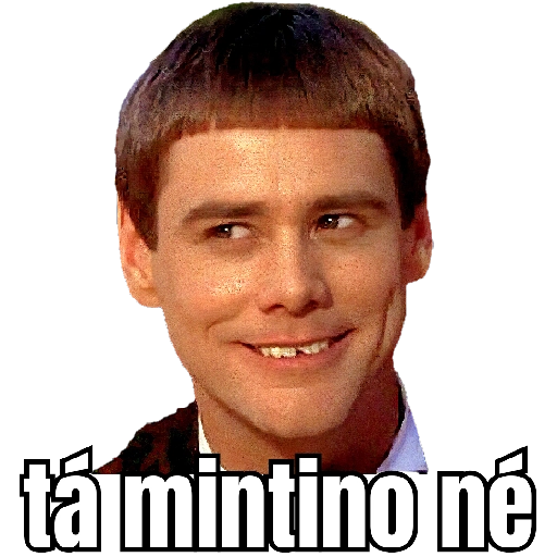Figurinha: Lloyd Christmas tá mintino né