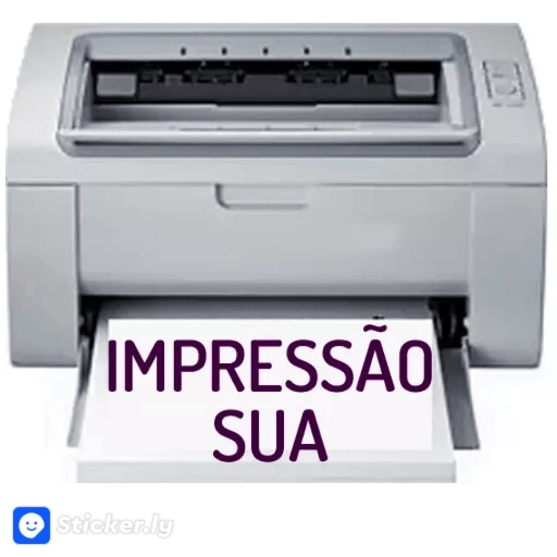 Figurinha: Impressão Sua