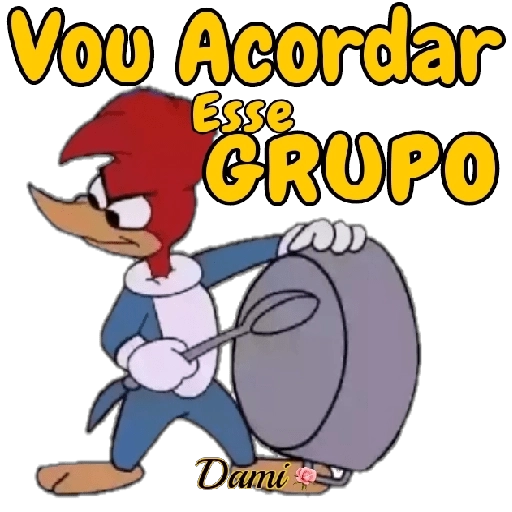 Figurinha: Pica Pau Acordando Grupo