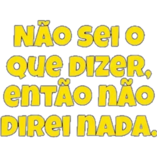 Figurinha: Não sei o que dizer