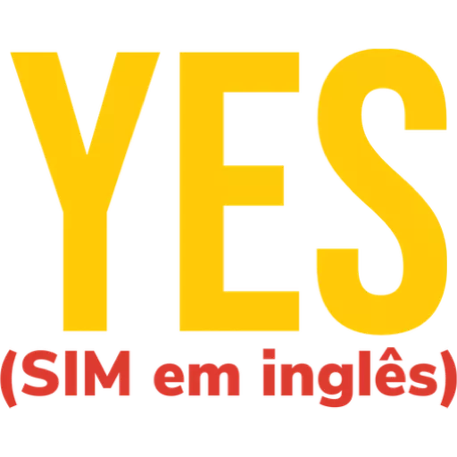 Figurinha: YES (SIM em inglês)
