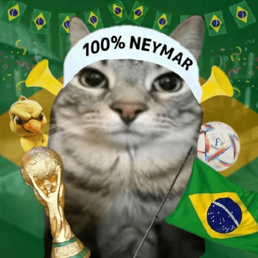 Sticker: Gato 100% Neymar