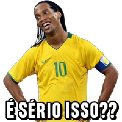 Figurinha: Ronaldinho: É sério isso??