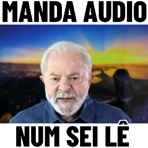 Figurinha: Lula: "Num sei, lê"